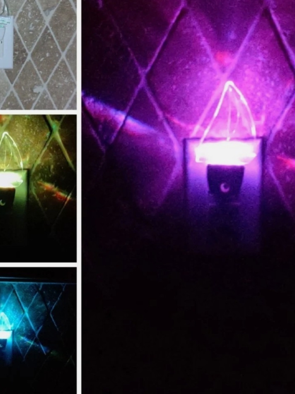 Color Changing LED Plug-In Night Light, Multicolor Wall Outlet, Sail Boat